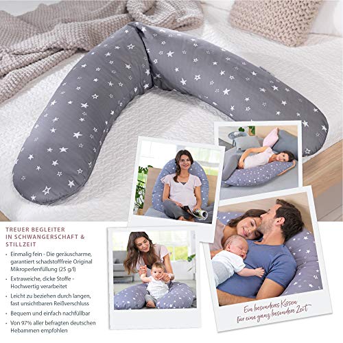 Marca Theraline - Almohada de lactancía original rellenado de microperlas -57 blumenranke