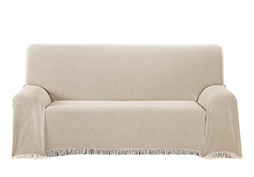 Martina Home Espiga Foulard Multiusos, Tela, Crudo/Beige, 230 x 260 cm