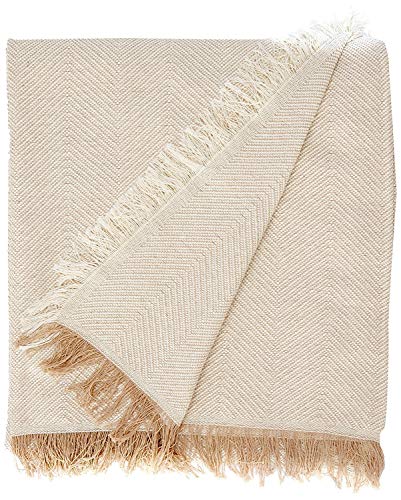 Martina Home Espiga Foulard Multiusos, Tela, Crudo/Beige, 230 x 260 cm