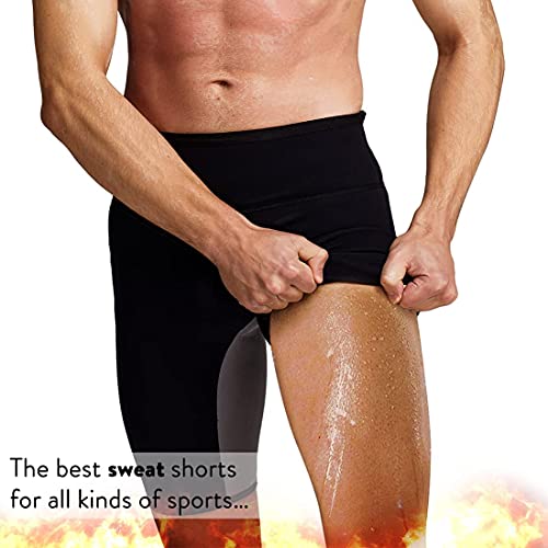 Martiount Pantalones de Sauna para Hombre Rutina de Ejercicio Pantalones Sudoracion Pantalones Cortos de Neopreno Que Adelgaza Pantalones Gym Fitness 3XL