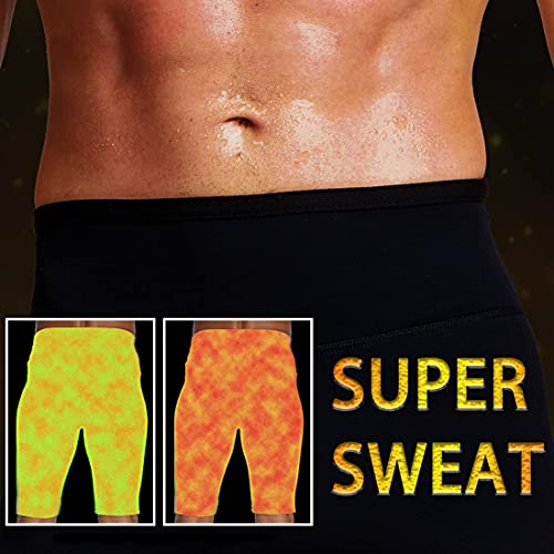 Martiount Pantalones de Sauna para Hombre Rutina de Ejercicio Pantalones Sudoracion Pantalones Cortos de Neopreno Que Adelgaza Pantalones Gym Fitness 3XL