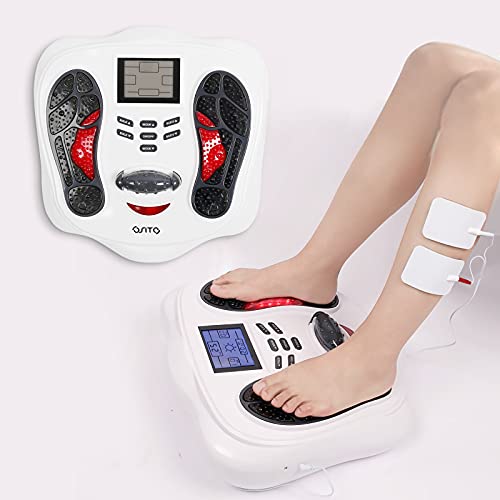 Masajeador de Pies Masajeador Piernas - Masajeador de Vibrolegs Pies y Piernas(Dos Sistemas para Pies y Cuerpo)25 Modos 99 Niveles Intensidad para Promover la circulación sanguínea y Aliviar la Fatiga