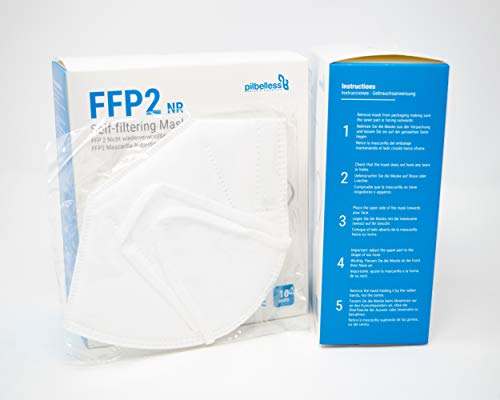 Mascarilla FFP2 - (Caja 10 Unidades). Certificado CE - Ultraresistente ≥99% anti-filtración - Individualmente Embolsado - Mascarillas Desechables