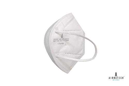 Mascarillas FFP2 Blanca pack de 10 unidades. Marcado CE0161 Homologadas - Normativa EN149: 2001+A1: 2009-5 Capas de 95% Filtración - Mascarilla ffp2 protección respiratoria