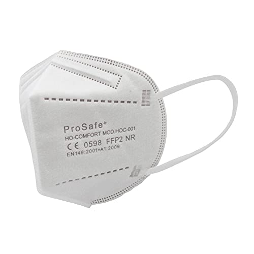 Mascarillas FFP2 NR (25 uds.) - 95% Protección antibacteriana y antipolvo - 5 Capas (Blanco)