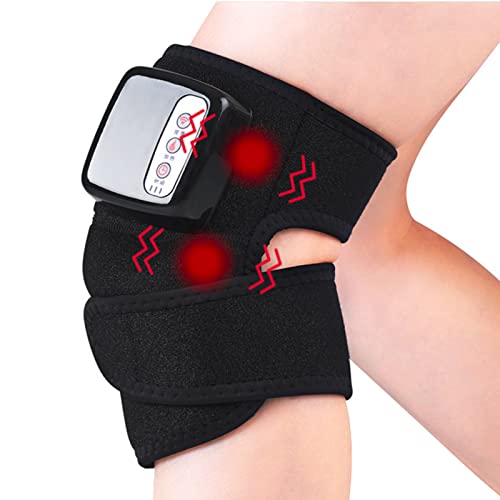 Massager de la Rodilla, con Compresión de Aire de Calor y Calor Opcional para la Artritis y la Circulación, Masajeador de Envoltura de Bracen de Rodilla para Lesiones y Recuperación de Articulaciones