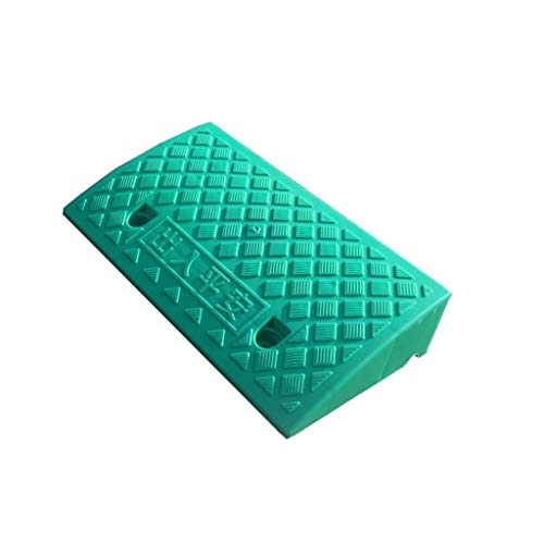 Mat portátil rampas, escalones Altos 9CM Cuesta Arriba Mat Accesible Silla de Ruedas Canal Tamaño Rampas Inicio Alquiler de Rampas: 50 * 27 * 9cm (Color : Green, Size : 50 * 27 * 9CM)