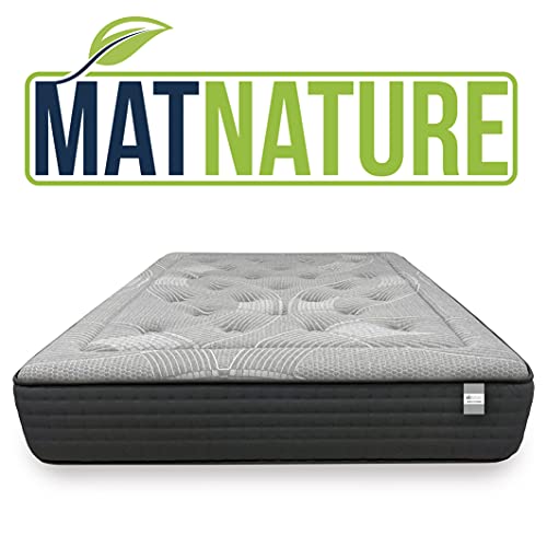 Matnature | Colchón Modelo Platinum | Altura 30 cm | Colchón Viscoelástico | Colchón Muelles Ensacados | Colchón Transpirable | Colchón Antideslizante | Colchón Antiácaros (90 x 190 cm)