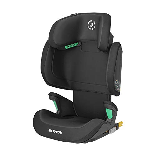 Maxi-Cosi Morion Silla Auto Grupo 2/3 ISOFIX i-Size, 15 - 36 kg, Crece con el Niño en Altura desde 100 hasta 150 cm (3.5 - 12 años), Color Basic Black (negro)