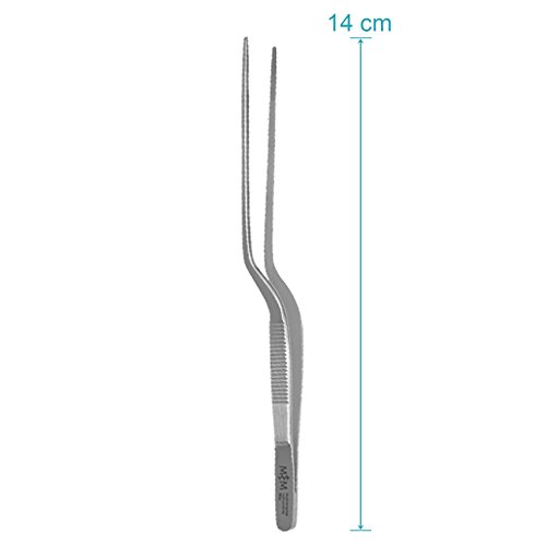 May Pinzas de bayoneta, longitud: 14 cm, acero inoxidable.