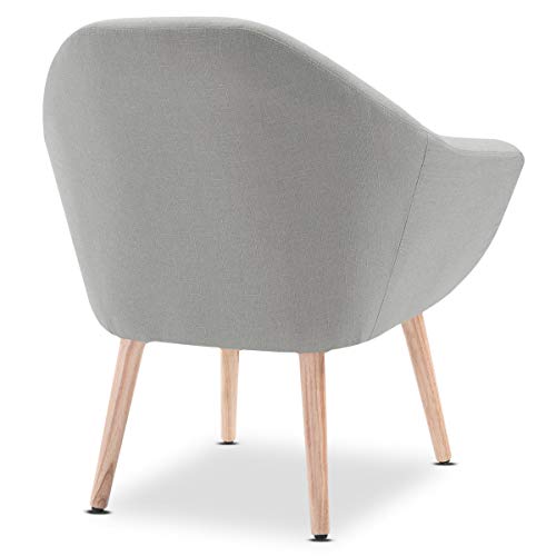 Mc Haus NAVIAN - Sillón para Salón, Butaca Comedor o Dormitorio, Escandinavo, Beige