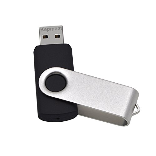 Memorias USB 2GB 5 Piezas Pendrives, Kepmem Plata Pen Drive 2 GB Flash Drives 2.0, Rotación Memoria Externo Stick 2 Giga Buena Pen-drive Portátil Almacenamiento de Datos con Cuerda para Pasar Ficheros