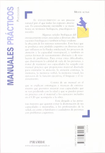 Mente activa: Ejercicios para la estimulación cognitiva gerontológica (Manuales prácticos)