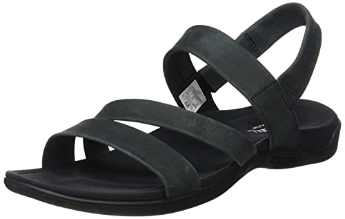 Merrell District KANOYA Strap, Sandalias de Punta Descubierta Mujer, Negro (Black), 41 EU