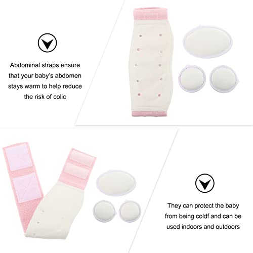 Milisten 1 Set Baby Band Band Band Umbilical Hernia Cinturón Cómodo Recién Nacido Belly Binder Belly Wrap Wrap para Niños Niños Soporte Pink