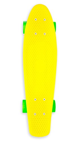 Miller Division Longboard Baby Original Series Skateboard, Unisex, Amarillo Flúor, 22"