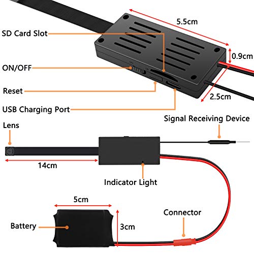 Mini cámara espía, 4K / 1080P HD WiFi Cámara Oculta Cámara inalámbrica portátil DIY Nanny cámara con detección de Movimiento Las cámaras de vigilancia