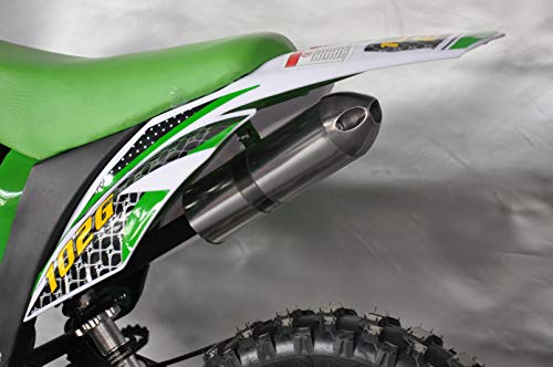 Mini Pitbike con motor de 49cc de 2 tiempos, XTM TEAM cross. Mini dirt bike. Moto de mini cross (Verde)