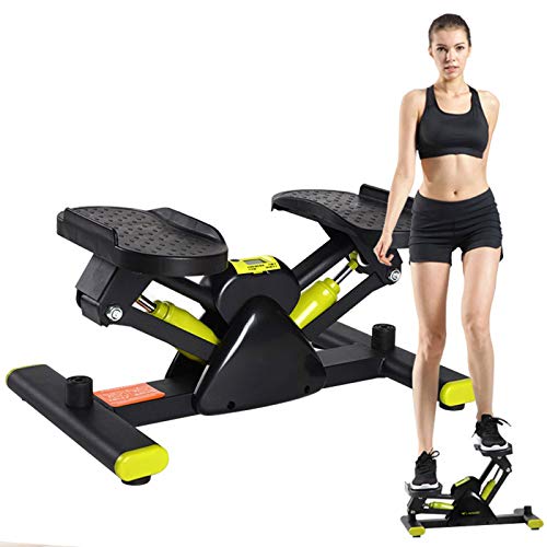 Mini Stepper, Step/Stepper Cardio Fitness, Portátil Maquina de Subir Escaleras Stepper Up-Down con Pantalla, Movimiento en Forma de V, Mini Bicicleta Estatica para Toda la Familia