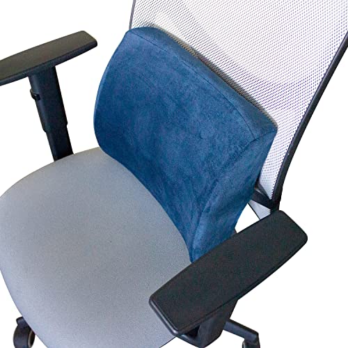 Mobiclinic, Cojín Lumbar, Soporte Lumbar para Silla de Ruedas, Cojín Lumbar para Coche, Oficina o casa, Correa Ajustable al Asiento, Espuma viscoelástica, Alivio de la Zona Lumbar