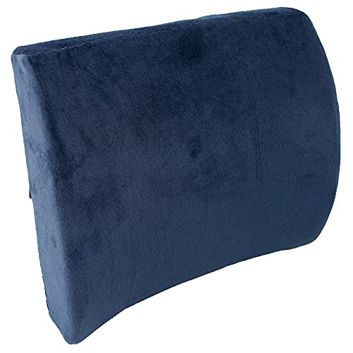 Mobiclinic, Cojín Lumbar, Soporte Lumbar para Silla de Ruedas, Cojín Lumbar para Coche, Oficina o casa, Correa Ajustable al Asiento, Espuma viscoelástica, Alivio de la Zona Lumbar