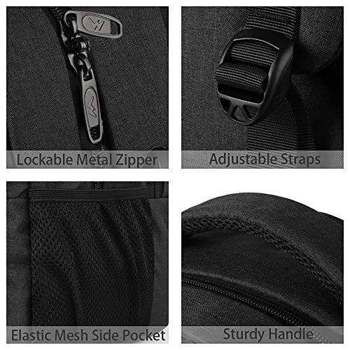 Mochila de viaje de negocios, mochila para computadora portátil con puerto USB para hombres Niñas de mujer para niños, mochila antirrobo para computadora para mochila escolar Se adapta a 15.6 pulgadas