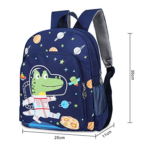 Mochilas Infantiles Mochila para Niños para Niños de 2-5 Años Infantil para Niños Primaria Pequeña Guardería Mochila Preescolar Dinosaurios Mochila,Azul