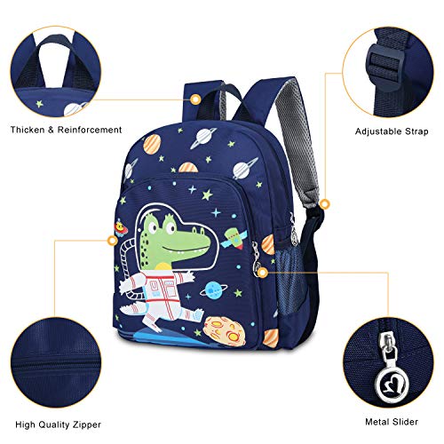 Mochilas Infantiles Mochila para Niños para Niños de 2-5 Años Infantil para Niños Primaria Pequeña Guardería Mochila Preescolar Dinosaurios Mochila,Azul