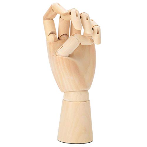 Modelo de mano de madera, dedos móviles flexibles, maniquí de mano, modelo de mano para dibujar, dibujar, pintar