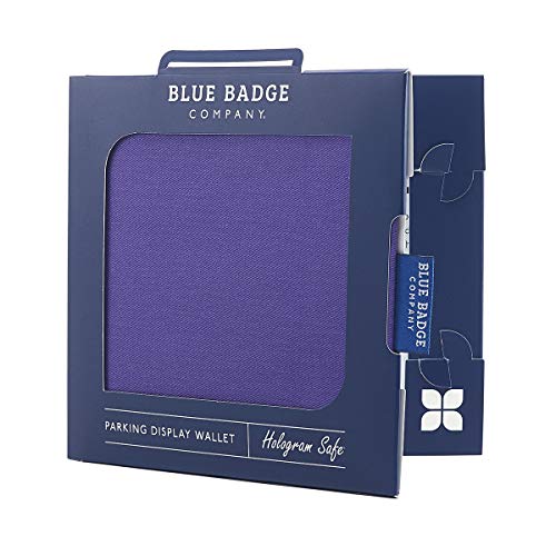 Morado Funda para tarjetas de aparcamiento para discapacitados, con temporizador reloj y Radar inodoro llave por azul Badge Company