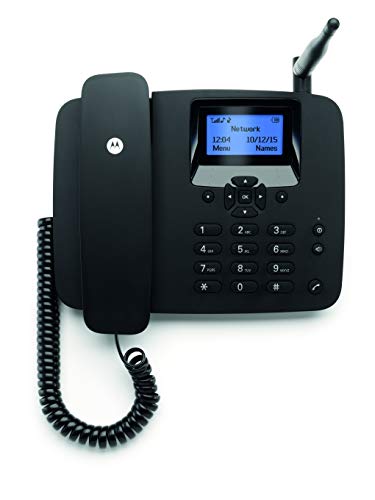 Motorola MOTOFW200L - Teléfono Fijo inalámbrico, Negro