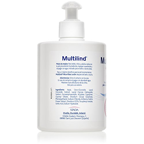 Multilind Gel de baño hipoalergénico para pieles atópicas, secas y extrasecas -500ml