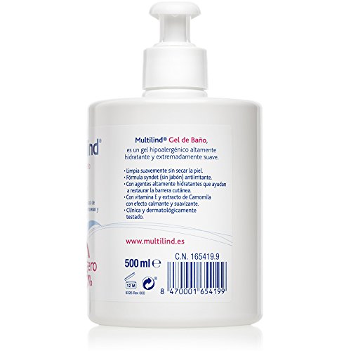 Multilind Gel de baño hipoalergénico para pieles atópicas, secas y extrasecas -500ml