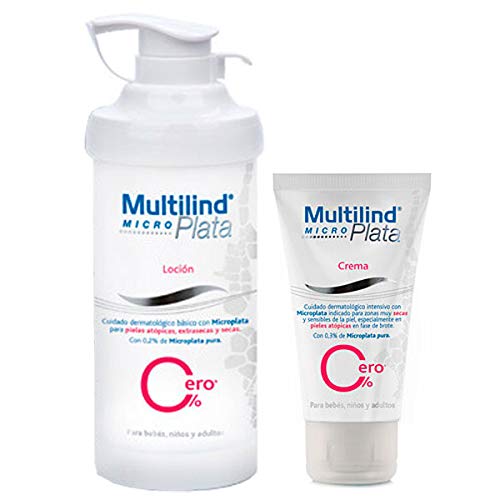 Multilind PACK Micro Plata Loción Piel Muy Seca y Atópica, 500ml+Crema Piel Muy Seca y Atópica, 75ml