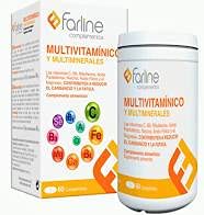 MULTIVITAMINICO + MULTIMINERALES FARLINE 60 COMPRIMIDOS