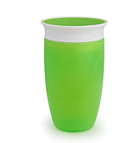 Munchkin Miracle 360° Vaso de Entrenamiento, Verde (Green), 296 ml