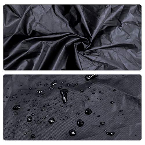 Mutsitaz Funda Protectora para Mesa de Ping-Pong Impermeable Resistente al Polvo Anti-UV Protección Oxford 165x70x185cm Negro