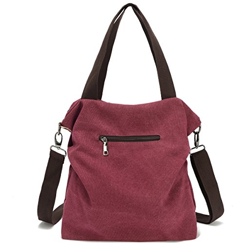 Myhozee Bolsos de Mujer,Bolso Bandolera Mujer Bolso Lona de Hombro Bolso Tote Bolso Shopper Bolso de Mano para Multifuncional - Gris