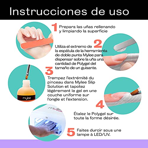 Mylee PolyGel Slip Solution 125ml - Poligel, Uñas UV/LED, Solución Líquida