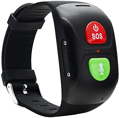 naack Pulsera Actividad, smartwatch, Reloj Inteligente Impermeable IP68 Pulsómetro Comunicador + Localizador SOS Móvil, Localizador GPS Personas Mayores/Abuelos/Ancianos/niños, Android, iOS