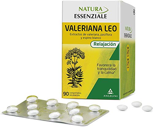 NATURA ESSENZIALE Valeriana Leo - 90 comprimidos - Favorece la tranquilidad y la calma - Complemento alimenticio con extractos de valeriana, pasiflora y espino blanco. A partir de 12 años.