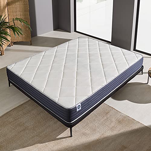 Naturalex | Ideal Visco | Colchón 160x200 Cm Viscoelástico Gama Premium | Núcleo AeraPur Fresco y Saludable | Adaptable 7 Zonas de Descanso Antipresión Muscular | Óptima Transpiración | Reversible