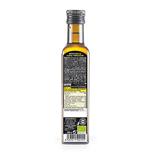 NaturGreen - Aceite Calabaza Bio, 100% Aceite de Semillas de Calabaza Ecológica, Primera Presión, 250 Mililitros