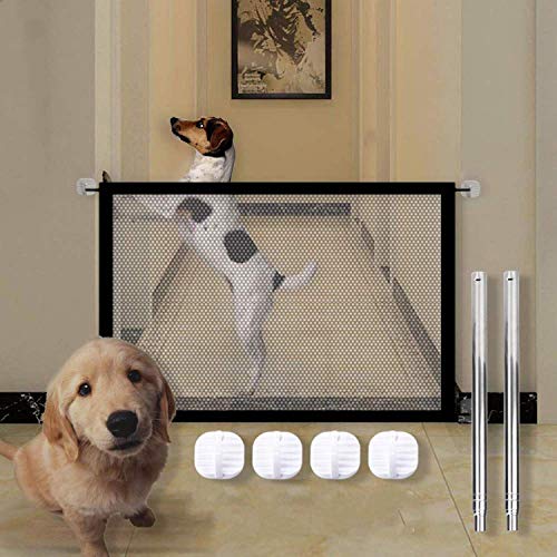 N/C Mascotas Dog Cat Fences,Puerta mágica para Mascotas,Puerta de Perro para escaleras,Barrera de Seguridad para escaleras, Barrera de Barrera para Mascotas, Perros, Gatos (180 x 80 cm)