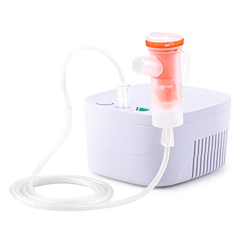 Nebulizador con Tecnología de Compresor de Aire,Inhalador con boquilla y mascarilla para adultos y niños,Nebulizador para el tratamiento de enfermedades respiratorias como el asma,resfriados, alergias