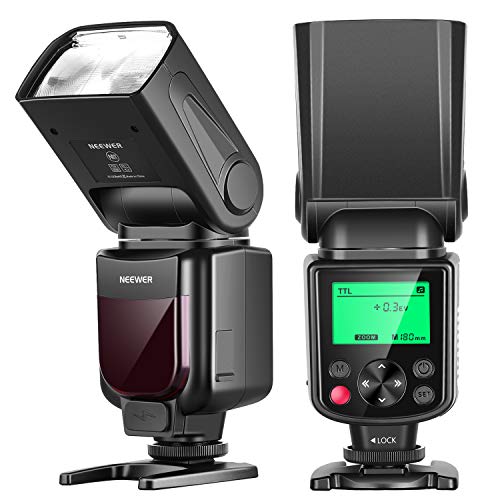 Neewer NW-670 TTL Flash Speedlite para Canon 7D Mark II, 5D Mark II III, IV, 1300D, 1200D, 1100D, 750D, 700D, 650D, 600D, 500D, 100D, 80D, 70D, 60D y Otras Cámaras DSLR Canon