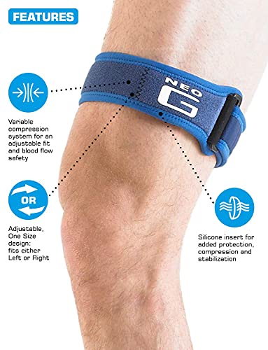 Neo G Correa para el tracto iliotibial - Calidad de Grado Médico. Ayuda con el Síndrome del Tracto Iliotibial (STIT), Dolor Muscular, Lesiones laborales y Deportivas. Tamaño Universal - Unisex