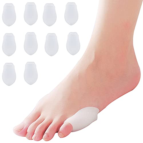 NICENEEDED 10Pcs Almohadilla Protectora de Cojín para Juanetes, Cojín de Protección de Gel Suave para los Dedos Del Pie Meñique para la Bola Del Pie, Separadores de Dedo Meñique (Dedo Meñique)