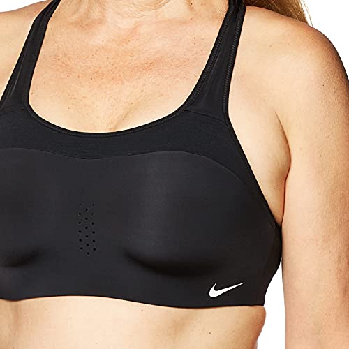 NIKE Alpha Bra Sujetador de Deporte, Mujer, Black/White, MA-C