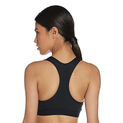 NIKE Med Band Bra Non Pad Sujetador de Deporte, Mujer, Black/Black/(White), M